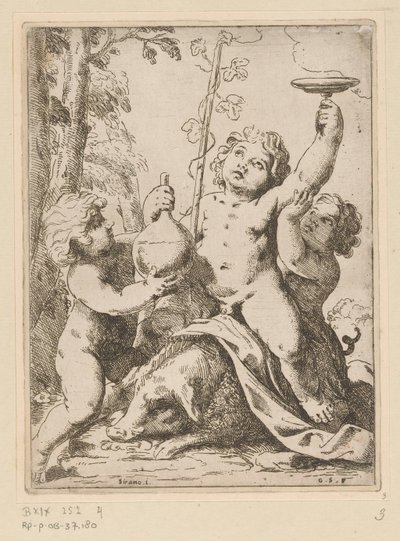 Bacchanal kolmen nuoren kanssa tekijältä Girolamo Scarselli