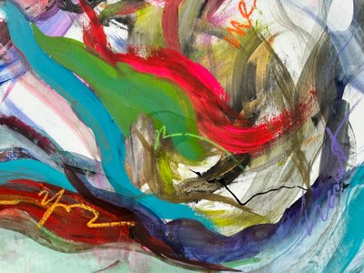 Kietoutuneet tunteet (akryyli kankaalle) tekijältä Gisela Gaffoglio