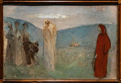 Dante ja Beatrice tekijältä Giulio Aristide Sartorio