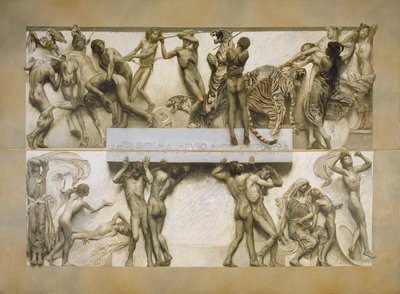 Rakkaus, ihmiselämän kiertokulusta (ks. myös 97837-39). tekijältä Giulio Aristide Sartorio