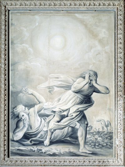 Totuuden allegooria, joka paljastaa asioiden olemuksen ja häpäisee petoksen ja petoksen (Painting, n. 1820-1826) tekijältä Giulio Ballino