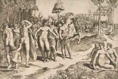 Aleksanteri ja Roxana, 1531-76. tekijältä Giulio Bonasone