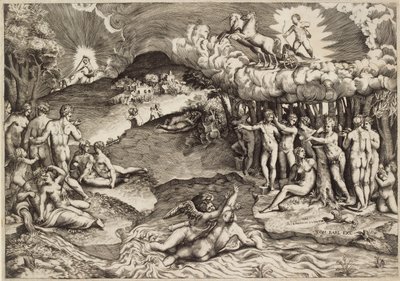 Rakkauden voitto, 1545 tekijältä Giulio Bonasone