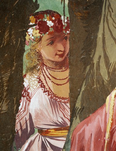 Nymfi Amaryllis kruunattiin suudelmakilpailun voittajaksi tekijältä Giulio Carpioni