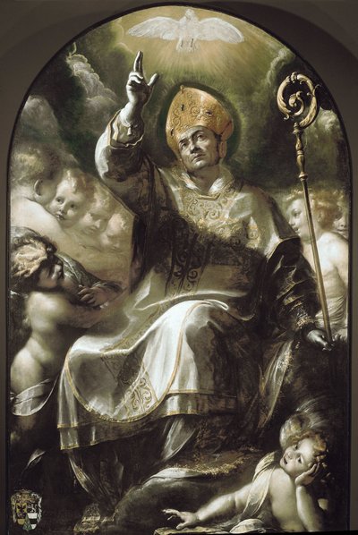 St Charles Borromeo in Glory (öljy kankaalle tekijältä Giulio Cesare Procaccini
