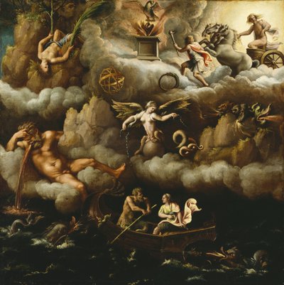 Kuolemattomuuden allegoria, n. 1540 tekijältä Giulio Romano
