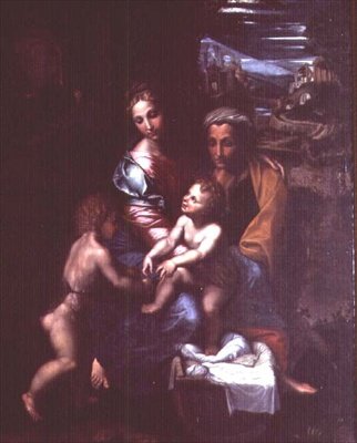 Madonna ja lapsi Pyhän Annan ja Pyhän Johannes Kastajan kanssa tekijältä Giulio Romano