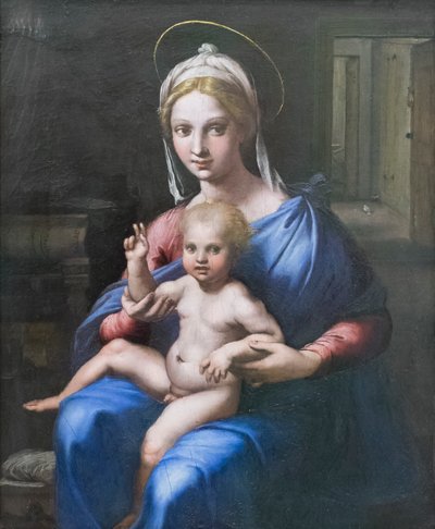 Madonna ja lapsi tekijältä Giulio Romano