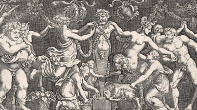 Uhri Priapukselle, noin 1540 tekijältä Giulio Romano