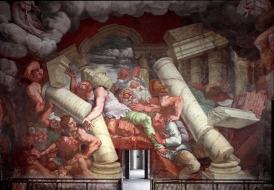 Geanttien (tai titaanien) kaatuminen tekijältä Giulio Romano