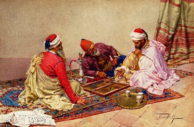 Backgammon-pelaajat tekijältä Giulio Rosati