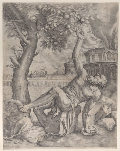 Tantalus, n. 1557-70. tekijältä Giulio Sanuto