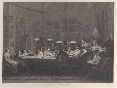 Rosaspinan piirustusakatemia, 1811. tekijältä Giulio Tomba
