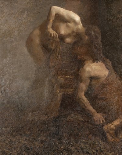 Ylellinen Cleopatra Giuseppe Amisanin (1879-1941) maalaus Koko 210x190 cm Mede Palazzo Comunale tekijältä Giuseppe Amisani