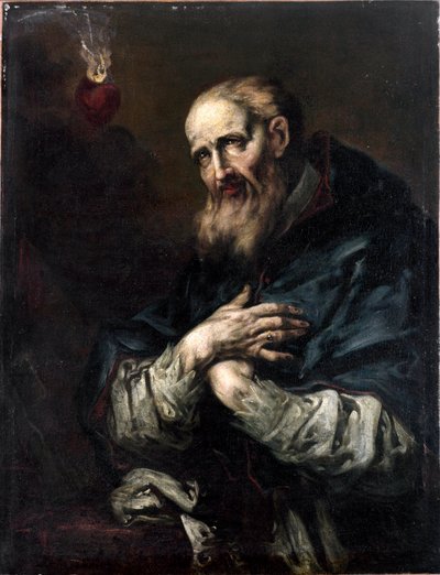 Saint Francois-de-Sales (Saint Francois de Sales) (1567-1622), Giuseppe Antonio Piancan (1703-1757) Eveque de Geneven maalaus 1700-luvun Genes, Galleria di Palazzo Bianco tekijältä Giuseppe Antonio Pianca