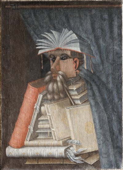 Kirjastonhoitaja tekijältä Giuseppe Arcimboldo