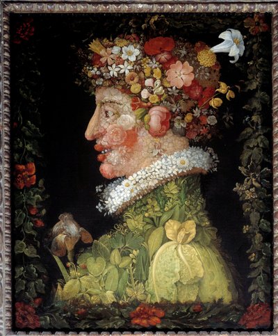 Kevät (sarjasta, joka kuvaa neljä vuodenaikaa) tekijältä Giuseppe Arcimboldo