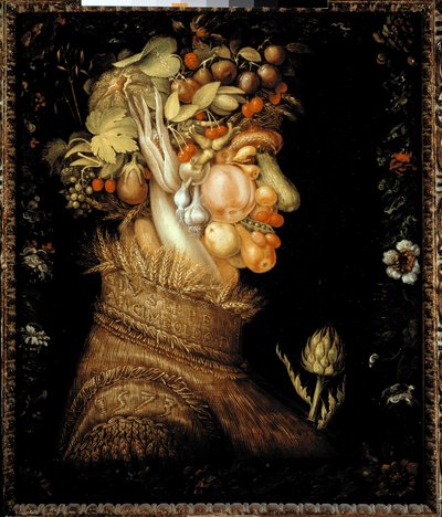 Kesä (öljy kankaalle tekijältä Giuseppe Arcimboldo