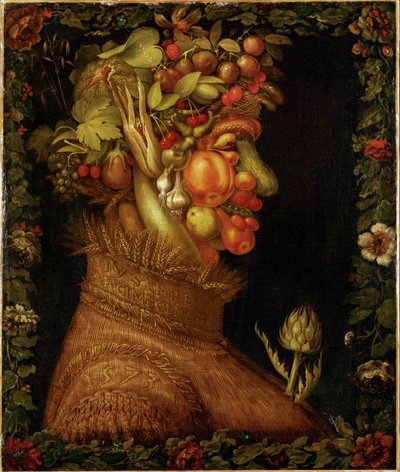 Kesä, allegoria ... tekijältä Giuseppe Arcimboldo