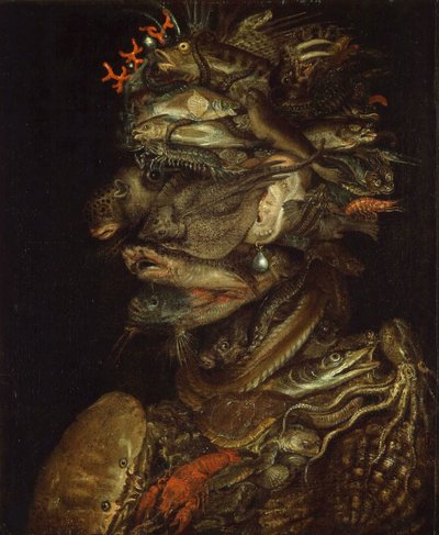 Veden allegoria, noin 1566. tekijältä Giuseppe Arcimboldo Circle of .