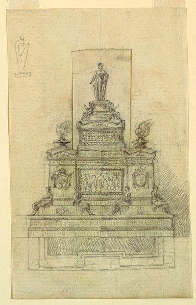 Suunnittelu monumentille tekijältä Giuseppe Barberi