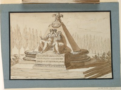 Hautamonumentti arkkitehti Filipp del Rossolle tekijältä Giuseppe Barberi