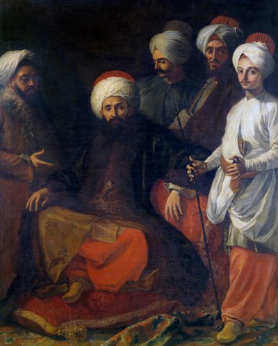 Turkin suurlähetystö vuonna 1741 (maalaus) tekijältä Giuseppe Bonito