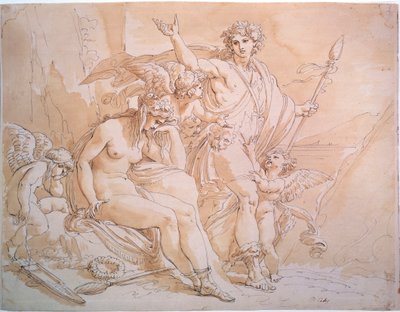 Bacchus ja Ariadne, 1780-luku. tekijältä Giuseppe Cades
