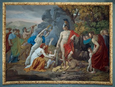 Theseus ja Minotauros, kirjoittanut Giuseppe Cammarano tekijältä Giuseppe Cammarano