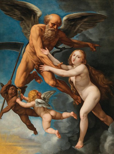 Aikaa sieppaamassa totuutta, noin 1630. tekijältä Giuseppe Cesari