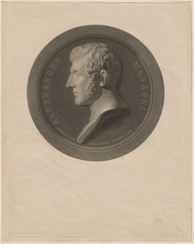 Alessandro Manzoni tekijältä Giuseppe Cornienti, after Gaetano Monti