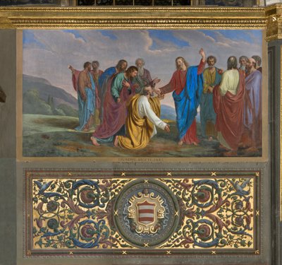 Presbytery, Giuseppe Diotti, avainten toimitus Pietrolle 1834 tekijältä Giuseppe Diotti