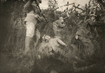 Simulaatio hyökkäyksestä Carson kaivannossa ensimmäisen maailmansodan aikana tekijältä Giuseppe Gentilini