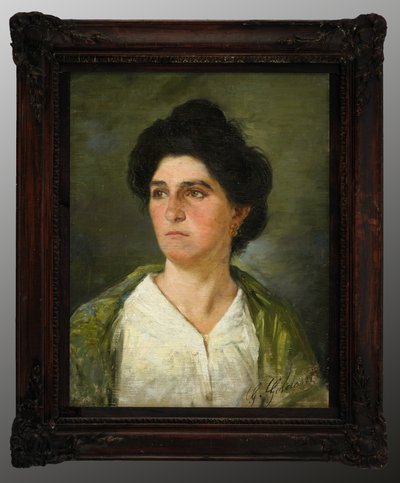 Nuoren jalon naisen muotokuva (öljymaalaus kankaalle) tekijältä Giuseppe Goldoni