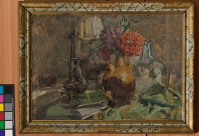 Asetelma (öljy vanerille) tekijältä Giuseppe Graziosi