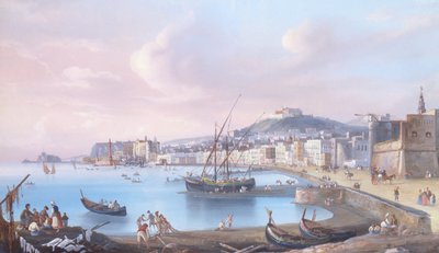 Napoli (guassi paperille) tekijältä Giuseppe Gustavo Scoppa