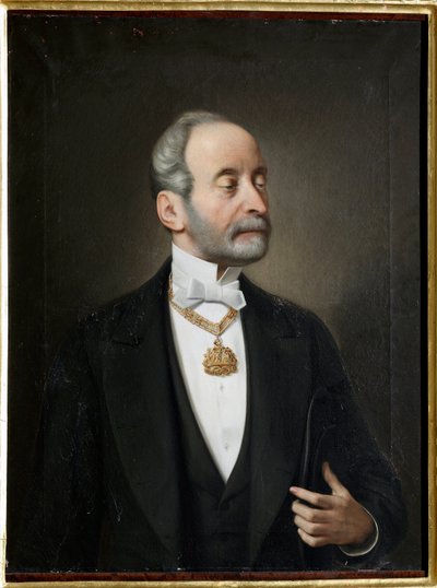 Ferrarin Raffaelen muotokuva, Gallieran herttua (1803-1876) Giuseppe Isolan (1808-1893) maalaus 1876 Genes, Musei di Strada Nuova tekijältä Giuseppe Isola