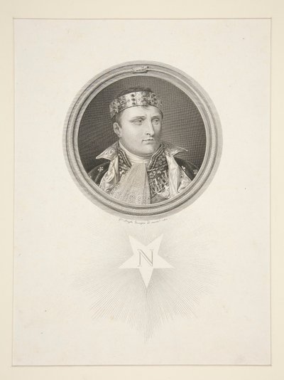 Napoleon Italian kuninkaaksi tekijältä Giuseppe Longhi