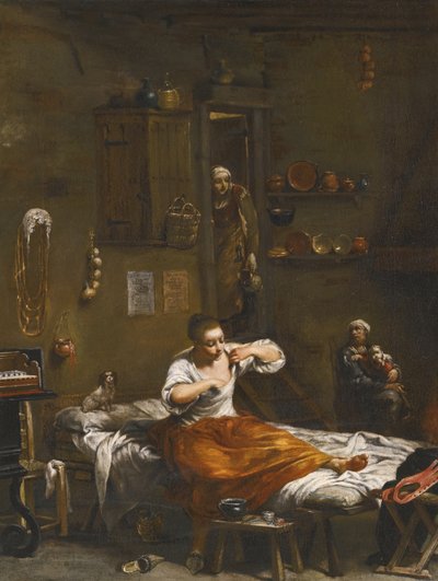 Kirppujen metsästys tekijältä Giuseppe Maria Crespi