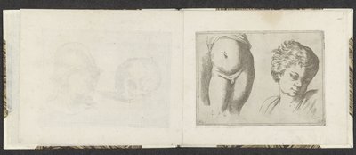 Alaston alavartalo ja lapsen pää Piirustusesimerkkejä (sarjan nimi) Mitelli intaglio (sarjan nimi) tekijältä Giuseppe Maria Mitelli