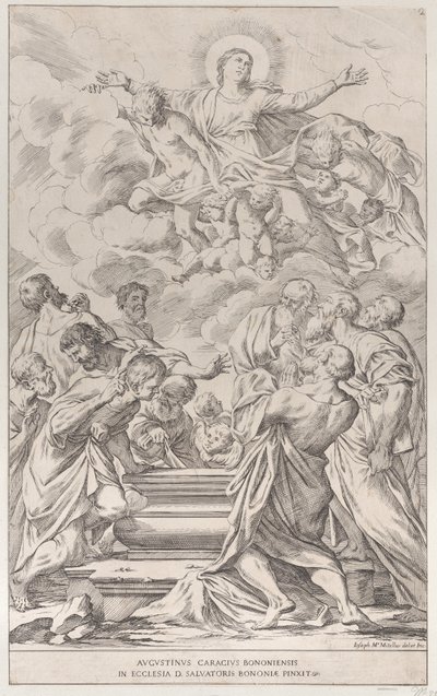 Levy 2: Neitsyt taivaaseenastuminen, 1678. tekijältä Giuseppe Maria Mitelli
