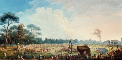 Juhla maatiloilla Ferdinand III:n kunniaksi, Pelit Suuren tammen niityllä tekijältä Giuseppe Maria Terreni