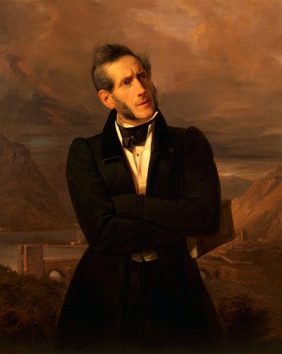 Muotokuva Alessandro Manzonista (Milano tekijältä Giuseppe Molteni