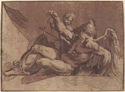 Saturnus tekijältä Giuseppe Nicolo Vicentino, after Giovanni Antonio Pordenone