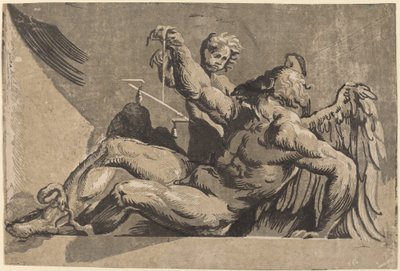 Saturnus tekijältä Giuseppe Nicolo Vicentino, after Giovanni Antonio Pordenone
