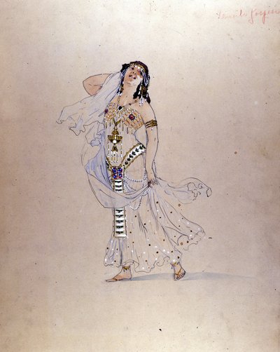 Giuseppe Palantin (1881-1946) Richard Strauss ”” ”Salomè” ”puku Milanon La Scala -teatteriin vuonna 1912. tekijältä Giuseppe Palanti