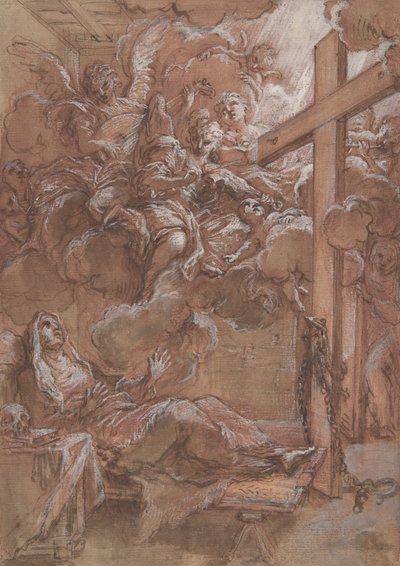 Siunatun Giacinta Marescottin ekstaasi, n. 1675-1714. tekijältä Giuseppe Passeri