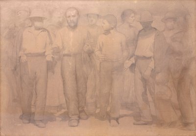 Sarjakuva neljännelle osavaltiolle tekijältä Giuseppe Pellizza da Volpedo