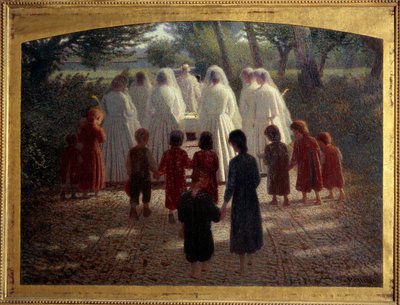 Giuseppe Pellizza da Volpedon (1868-1907) Flower Broken Painting 1902 su.0,79x1,07 m Pariisi, musee d