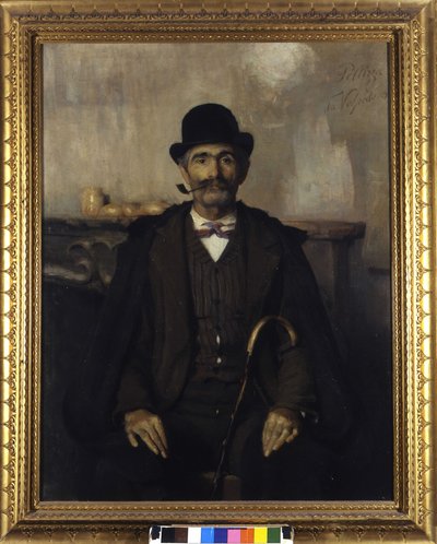 Giuseppe Giani, sovittelija (sovittelijan Giuseppe Gianin muotokuva). Giovanni Pellizza da Volpedon (1868-1907) maalaus tekijältä Giuseppe Pellizza da Volpedo
